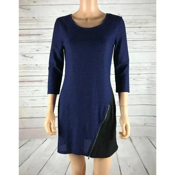 Colorblock 3/4 Sleeve Dress NWT Large - Picture 1 of 4
